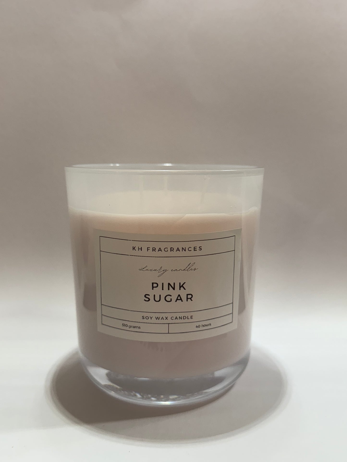 Pink Sugar Candle – 550g | 40-Hour Burn Time