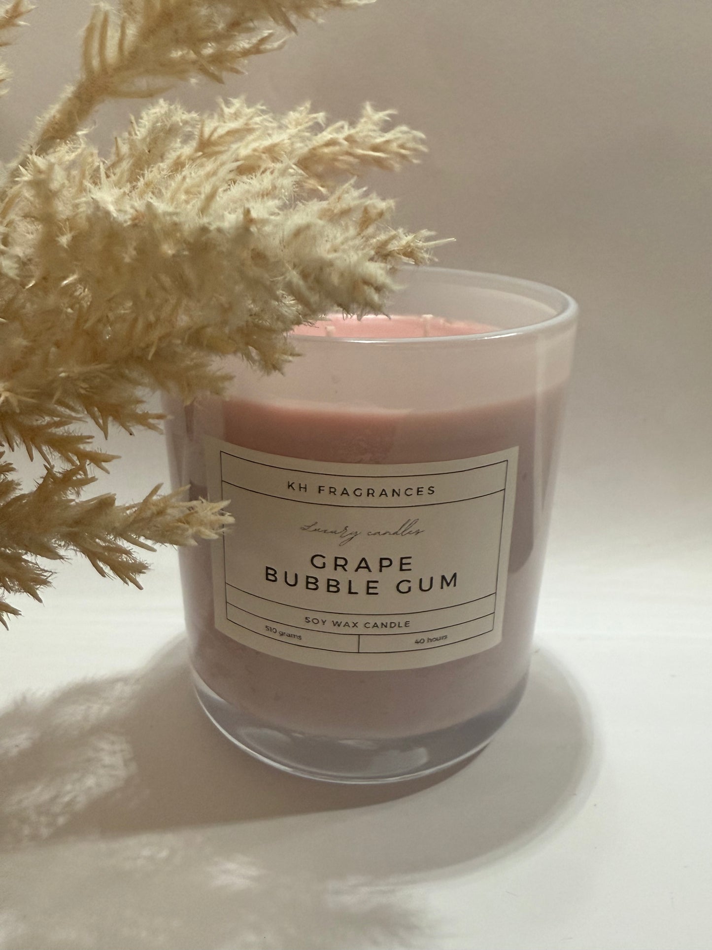 Bubblegum Candle – 550g | 40-Hour Burn Time